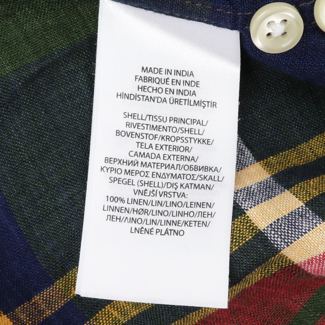 폴로 랄프로렌 린넨 마드라스 체크 커스텀핏 셔츠 상품이미지9