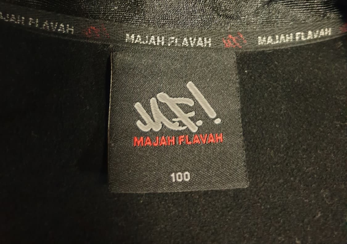 (90s) 마자 플라바 올드스쿨 금장로고 사선스트라이프 블루종 져지 블랙 상품이미지4