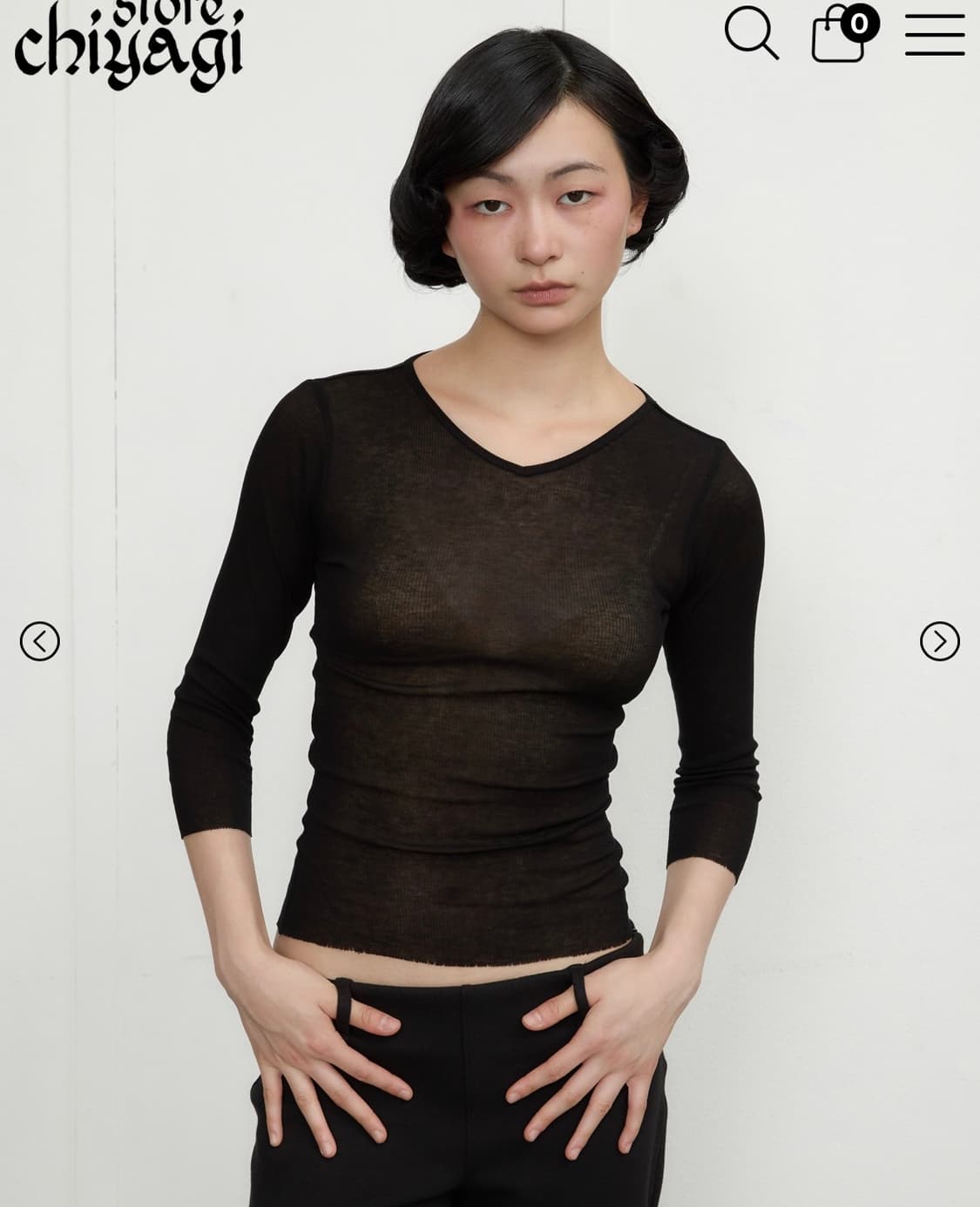 chiyagi tarta tee - black M 상품이미지1
