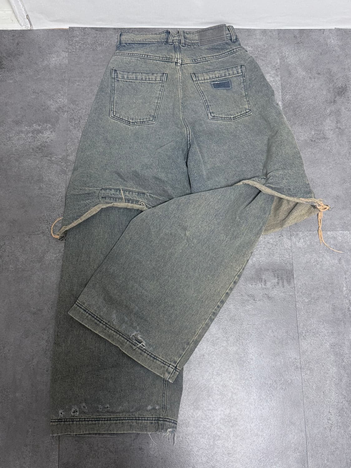 BLR 비엘알 디스트로이드 빈티지 더블 데님 팬츠 상품이미지2