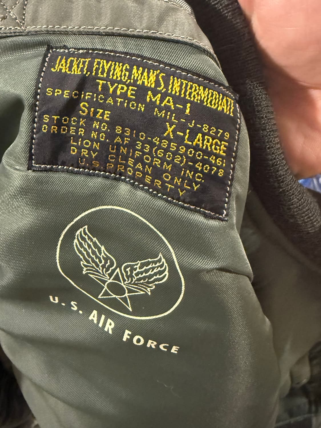 버즈릭슨 ma-1 XL 상품이미지4