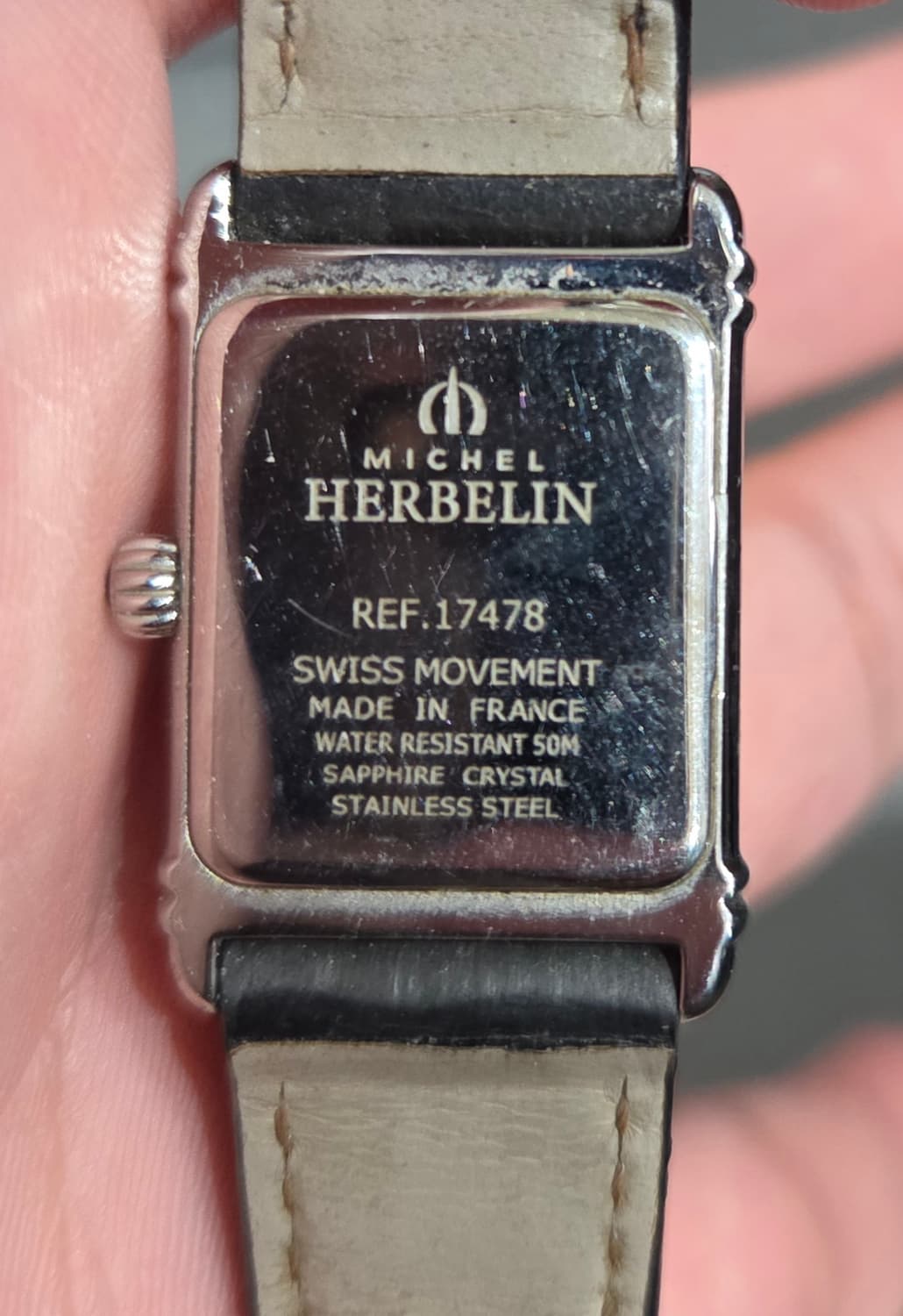 미쉘에블랑 여성 가죽 시계 블랙 상품이미지3