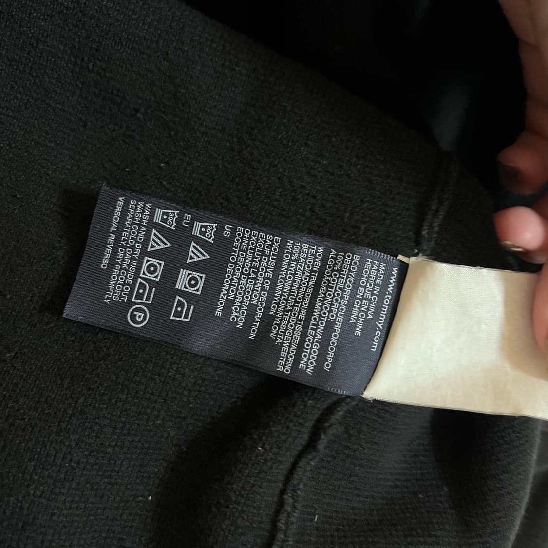 [정품] 타미 블랙 니트 반집업 [ M ] 상품이미지4