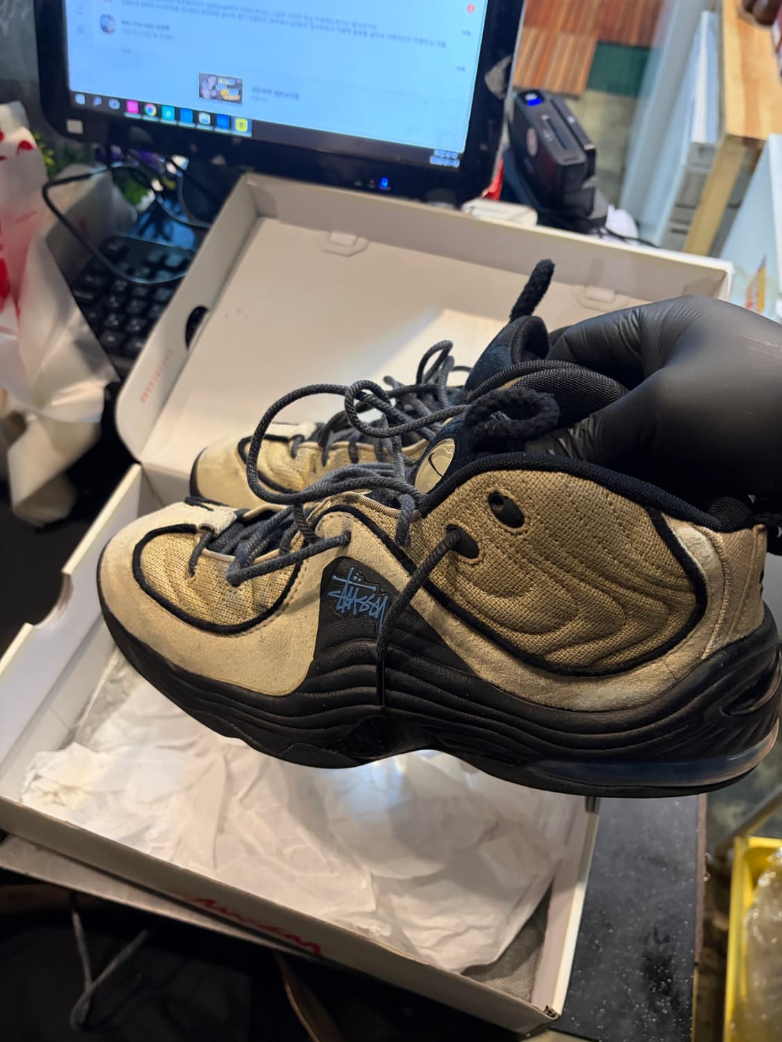 나이키 스투시 에어페니2 라타앤 라임스톤275 상품이미지4