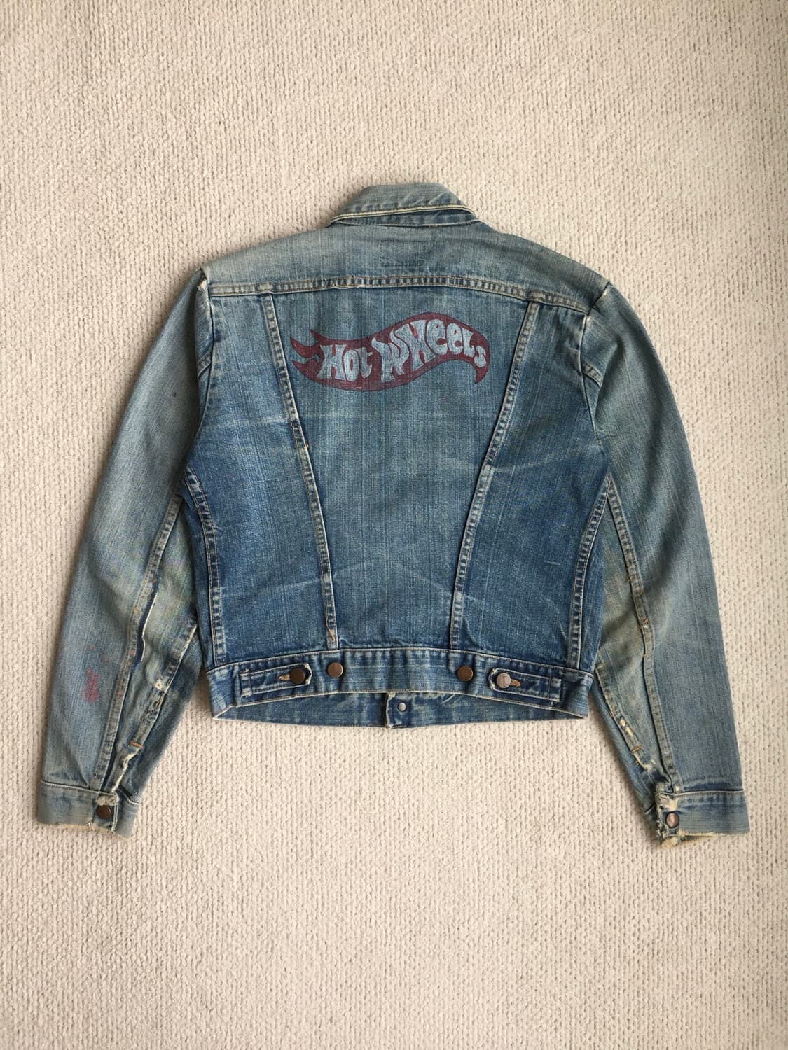 70’s wrangler 124mj 체인스티치 굿페이딩 데님자켓 상품이미지2