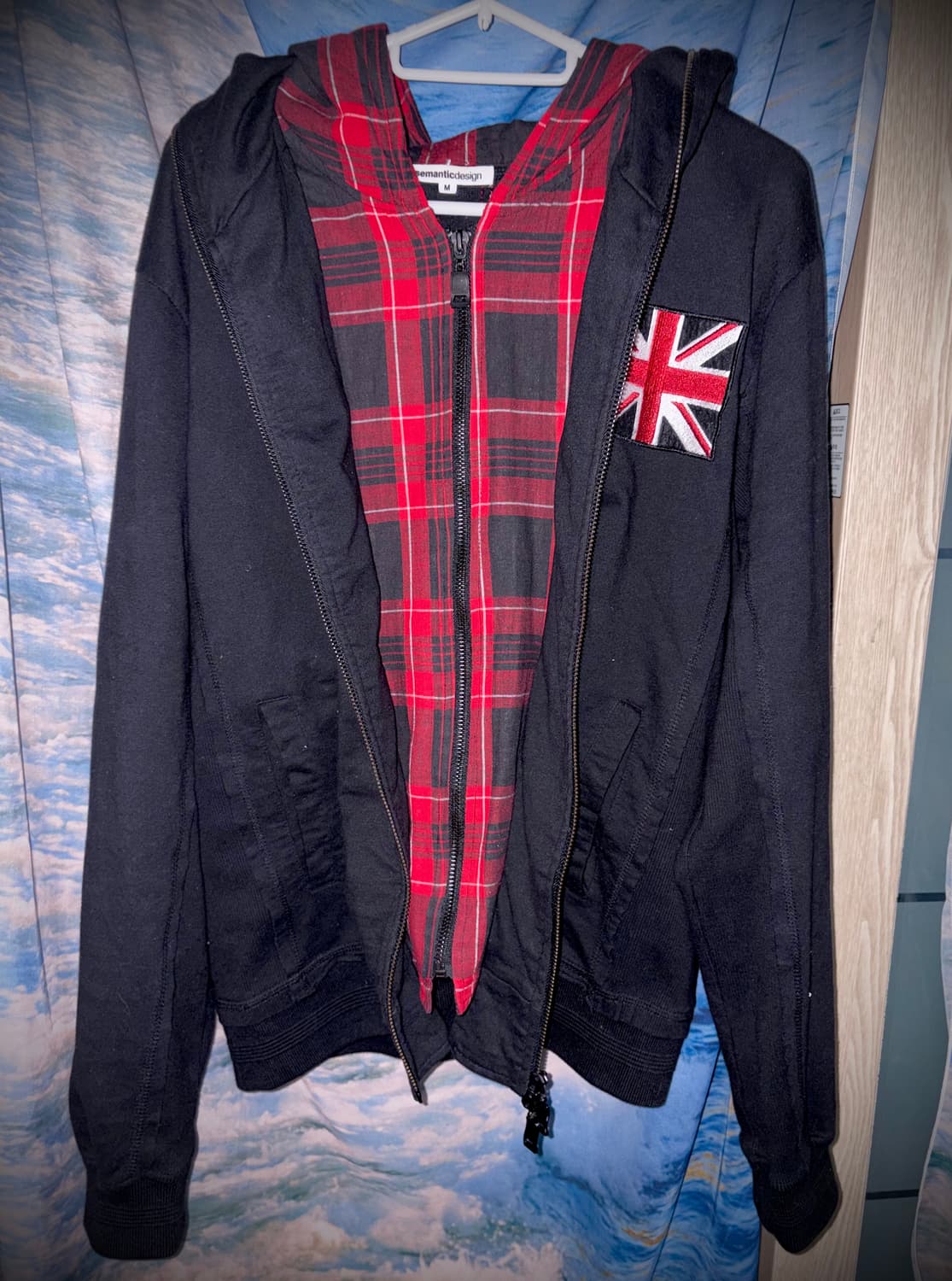 빈티지 semantic design 유니온잭 후드집업 상품이미지1