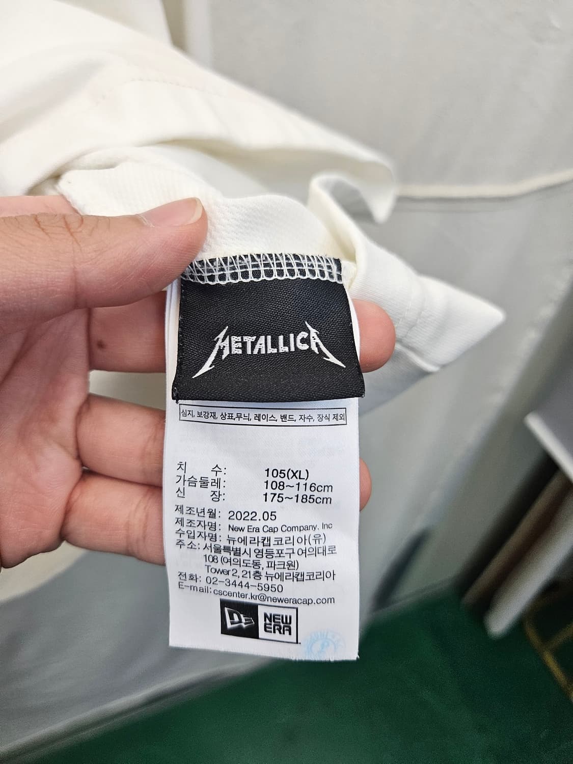 뉴에라 메탈리카 스컬 프린팅 롱슬리브 상품이미지4