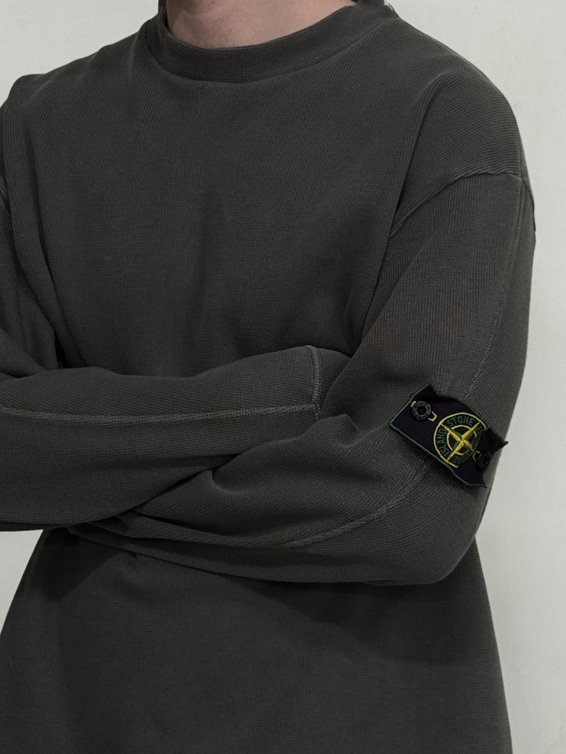 99AW 스톤 아일랜드 그린 엣지 니트  상품이미지4