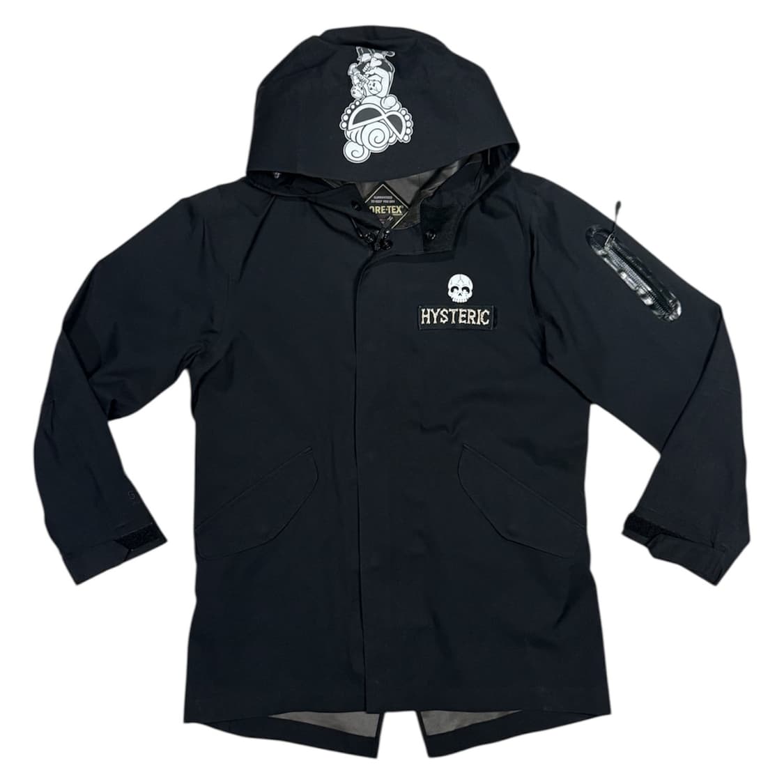 히스테릭 글래머 고어텍스 해골 로고 패치 바람막이 후드집업 자켓 상품이미지1