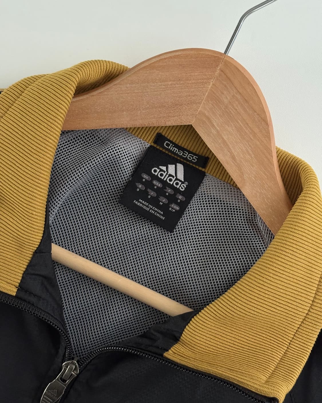 Adidas 아디다스 오리지널 옐로우라인 블랙 바람막이 자켓 상품이미지7