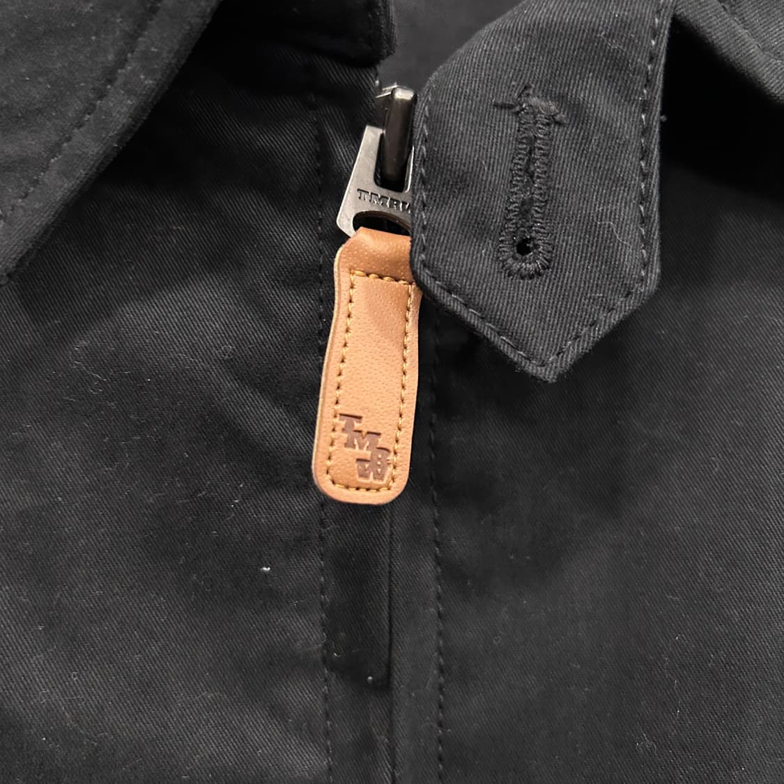 TMRW 하버드 코튼 미니멀 카라 블루종 상품이미지4