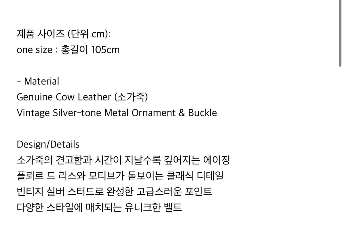 Rebel Edge Double Hole Belt 판매합니다. 상품이미지3