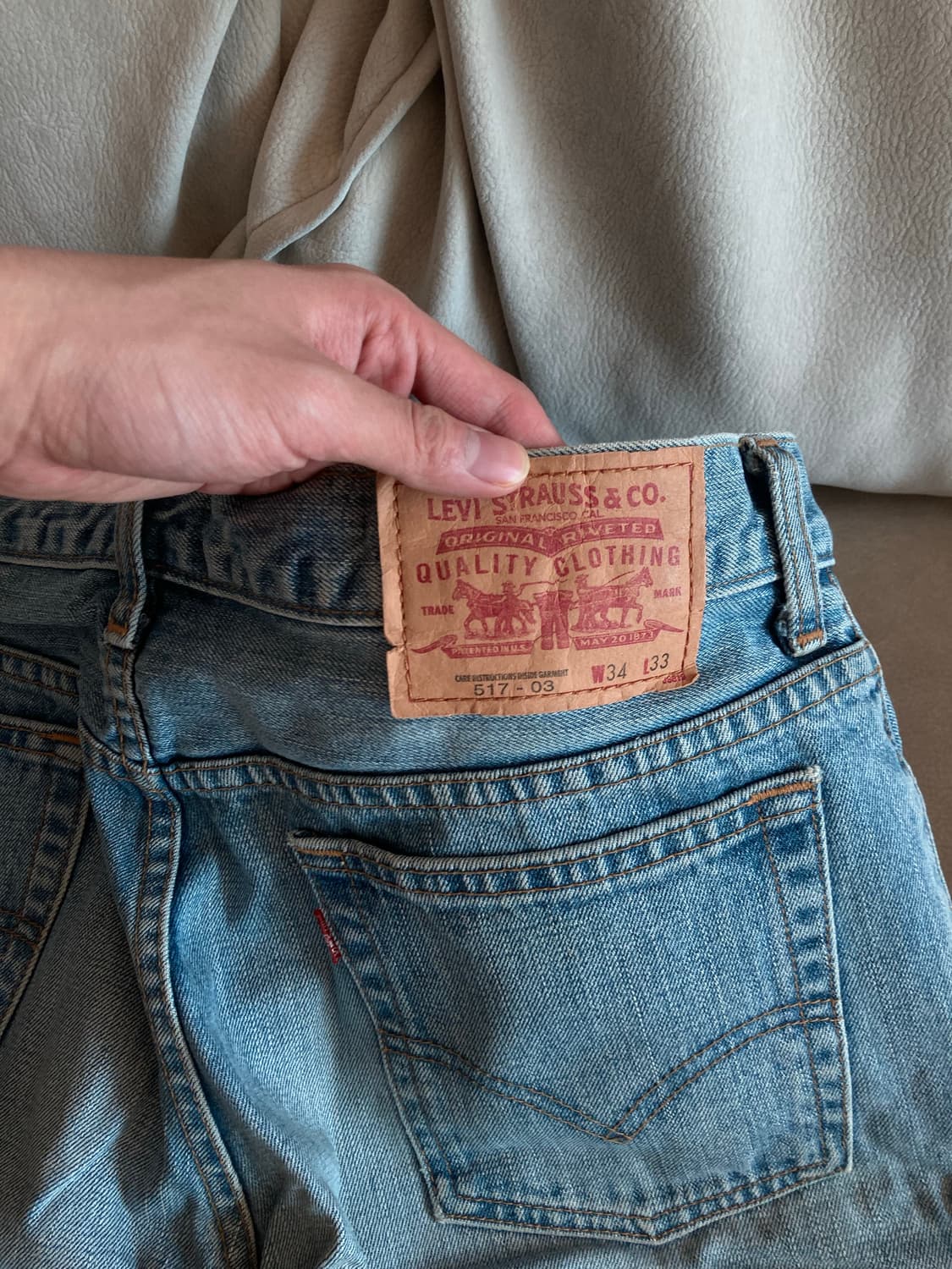 리바이스 517  연청데님 상품이미지3