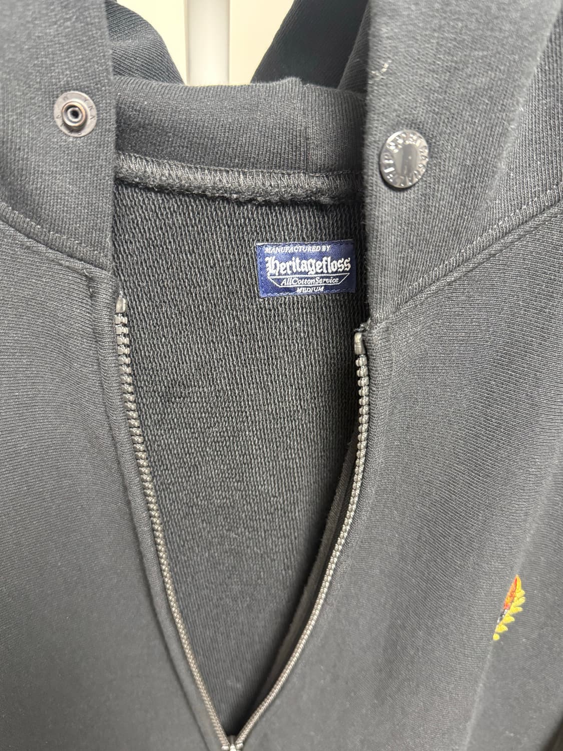 헤리티지플로스 후즈집업 m 블랙 상품이미지4