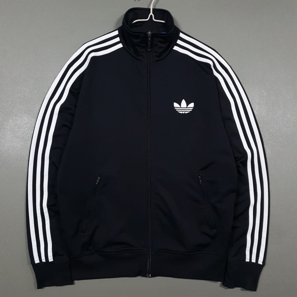 M (95) 아디다스 유로파 파이어버드 트랙탑 져지 자켓 블랙 y2k 상품이미지1