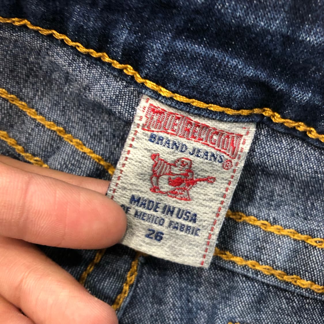 트루릴리전 하이 라이즈 워싱 데님 팬츠 상품이미지7