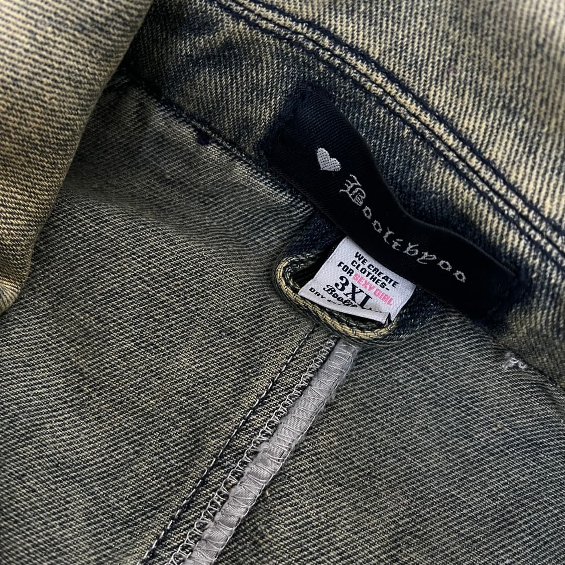 ROOLIBYOO 언발란스 데님 트렌치코트 3XL 상품이미지8