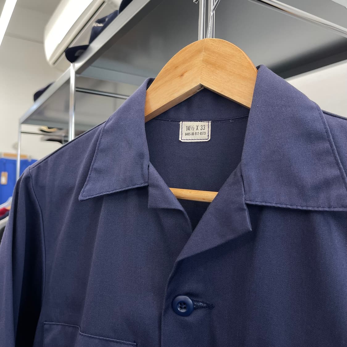 80s US Navy 미 해군 유틸리티 셔츠 자켓 (M) 상품이미지2