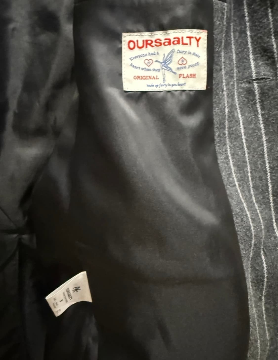 OURSAALTY 아우어솔티 스트라이프 울 자켓 상품이미지3