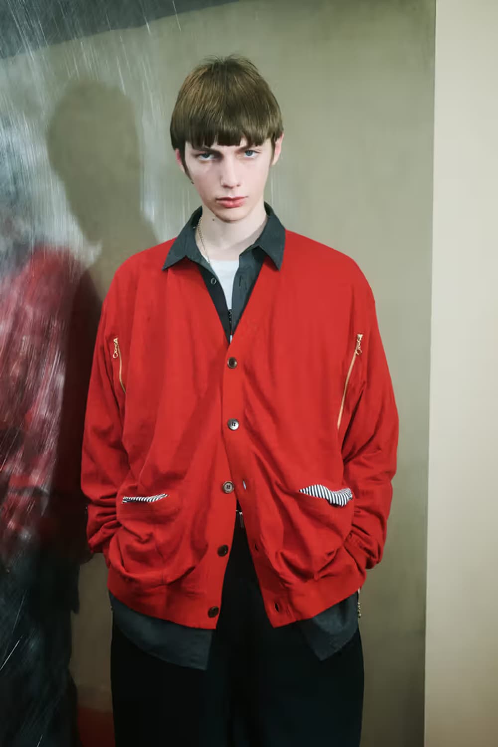 2) 언더커버 25fw 집 레드 가디건 상품이미지8