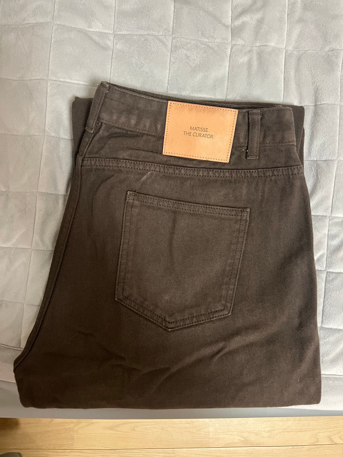 마티스 더 큐레이터 WIDE DYEING DENIM PANTS 딥브라운 상품이미지3