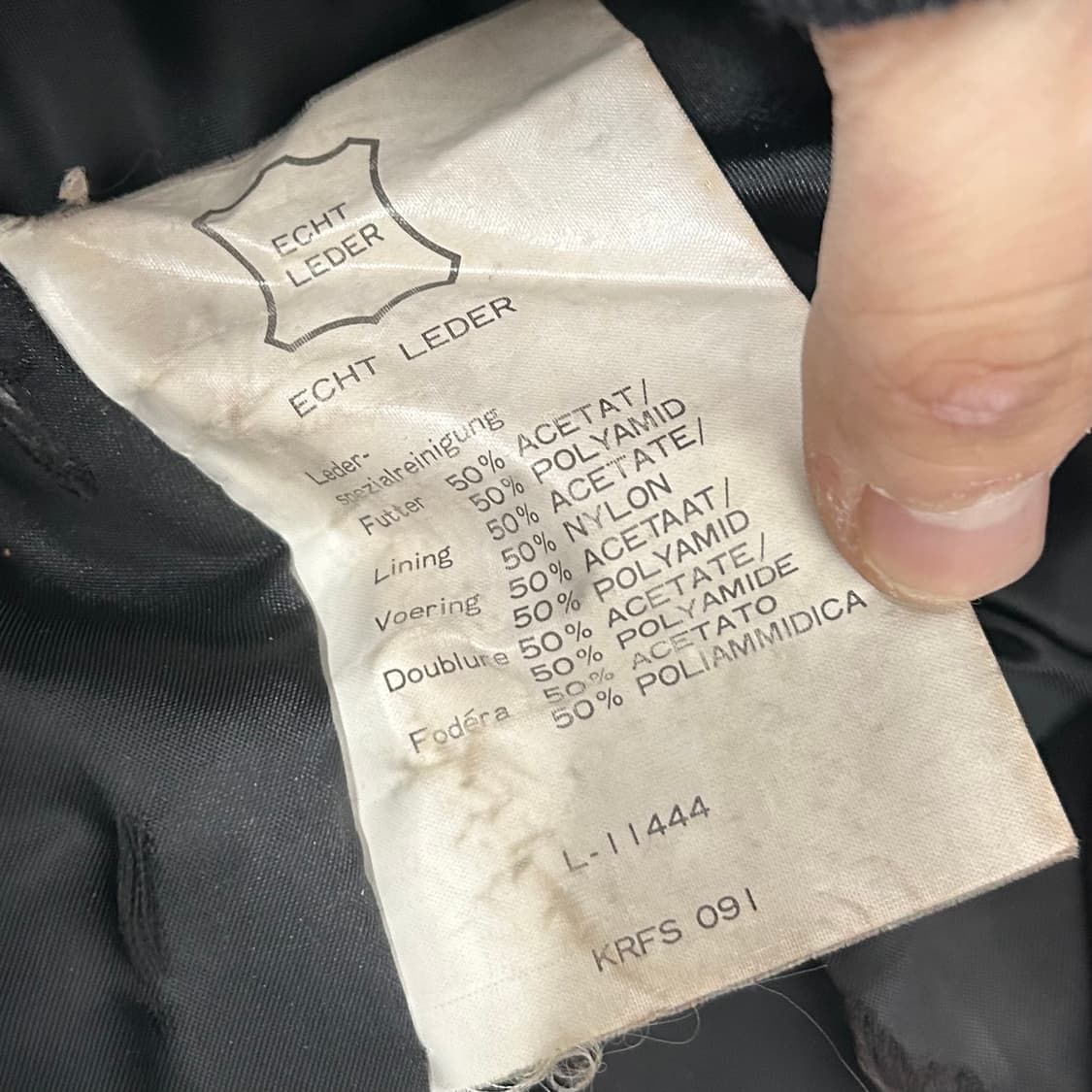 John Weitz 80s 양가죽 패치워크 점퍼 상품이미지7