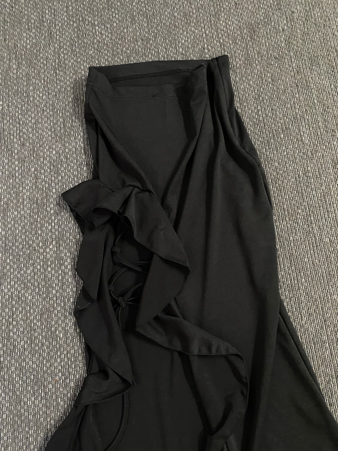 Minimal Mood Lace Detail Black Skirts 상품이미지6
