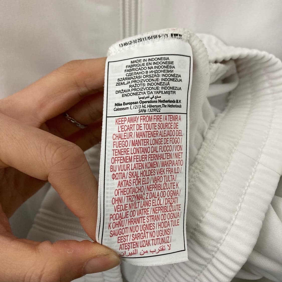 나이키 화이트 네이비 배색 스몰로고 져지 상품이미지6