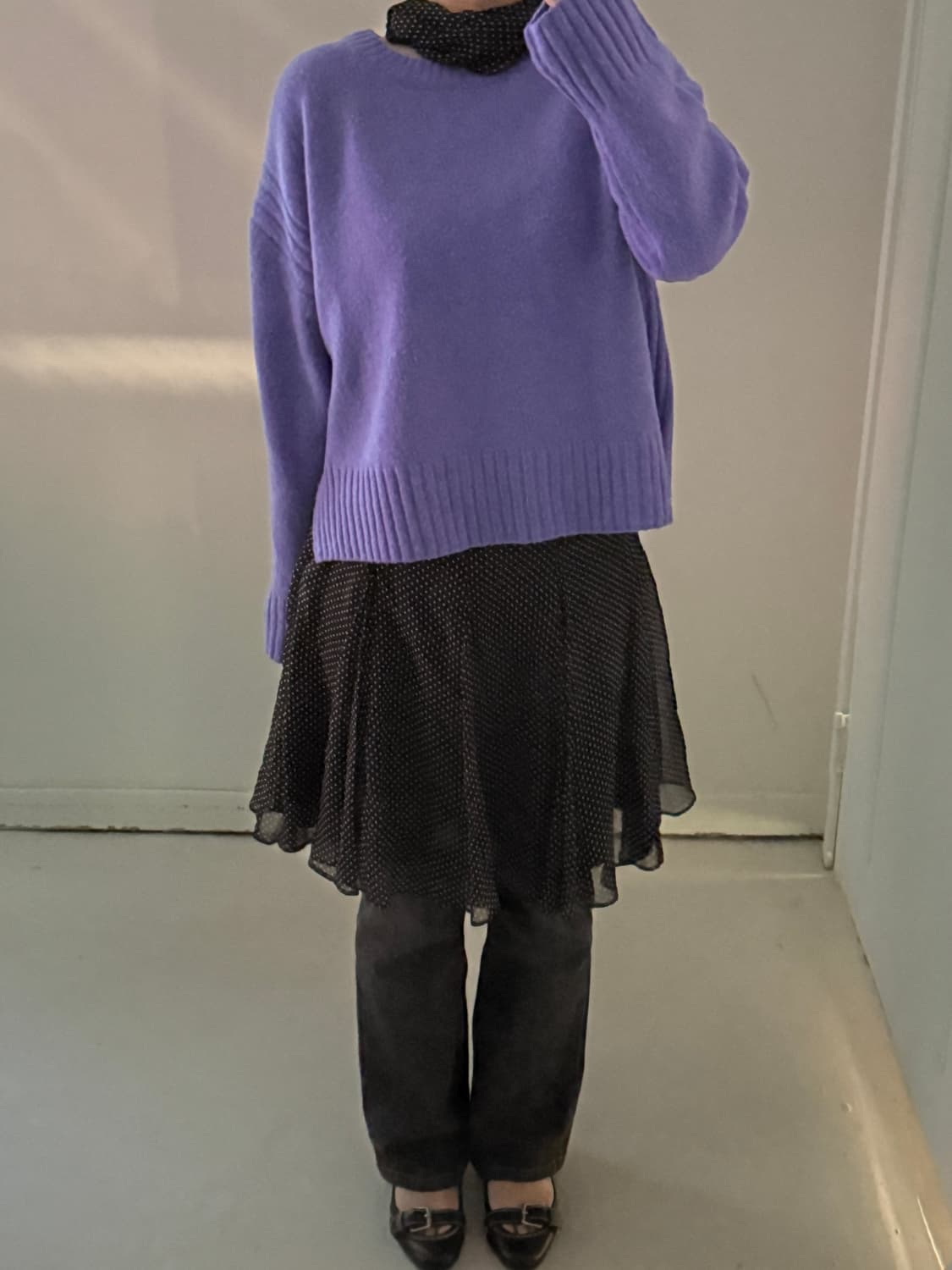 일본빈티지 라벤더 니트  상품이미지2