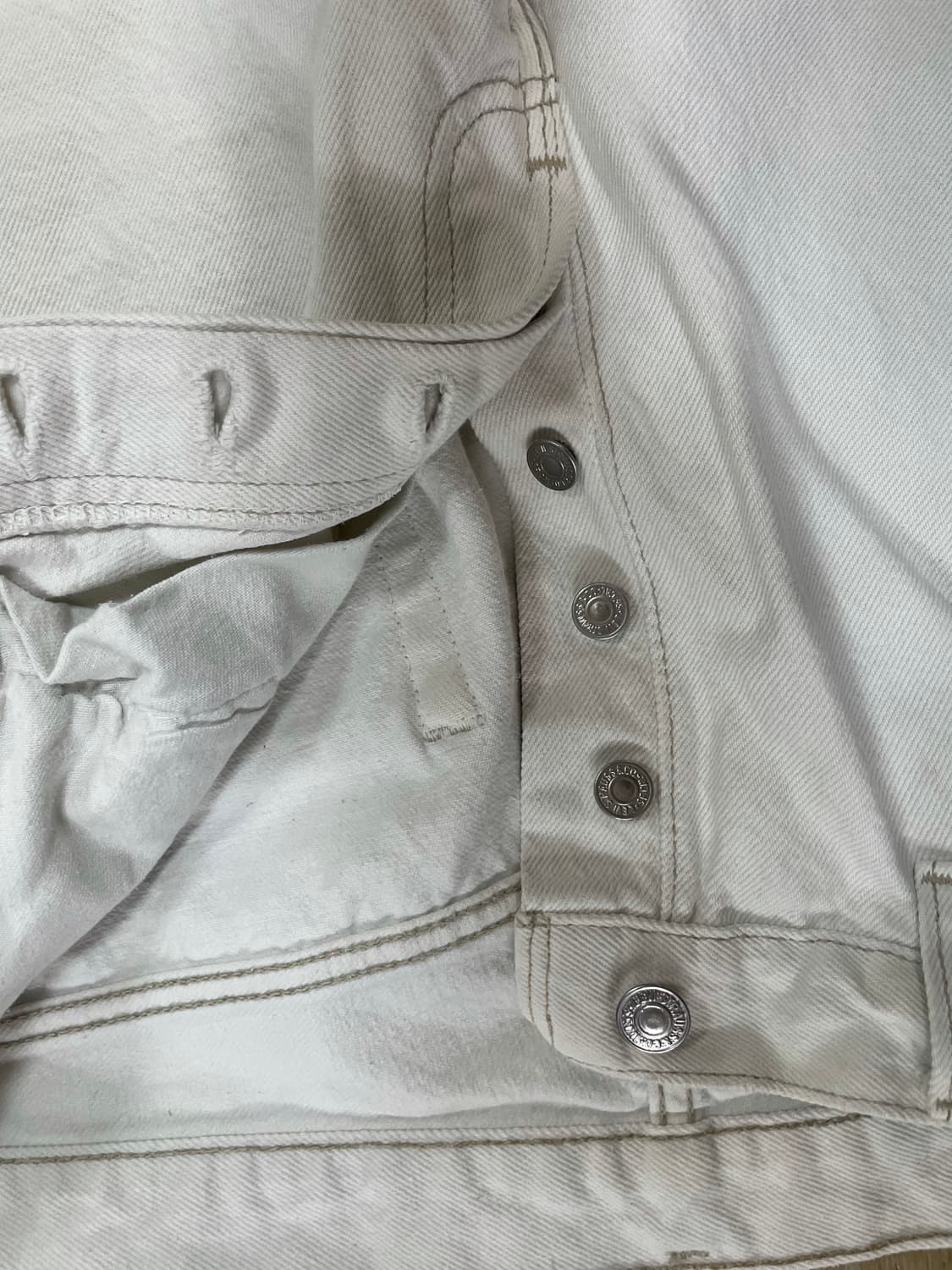 80's levis white denim 상품이미지3