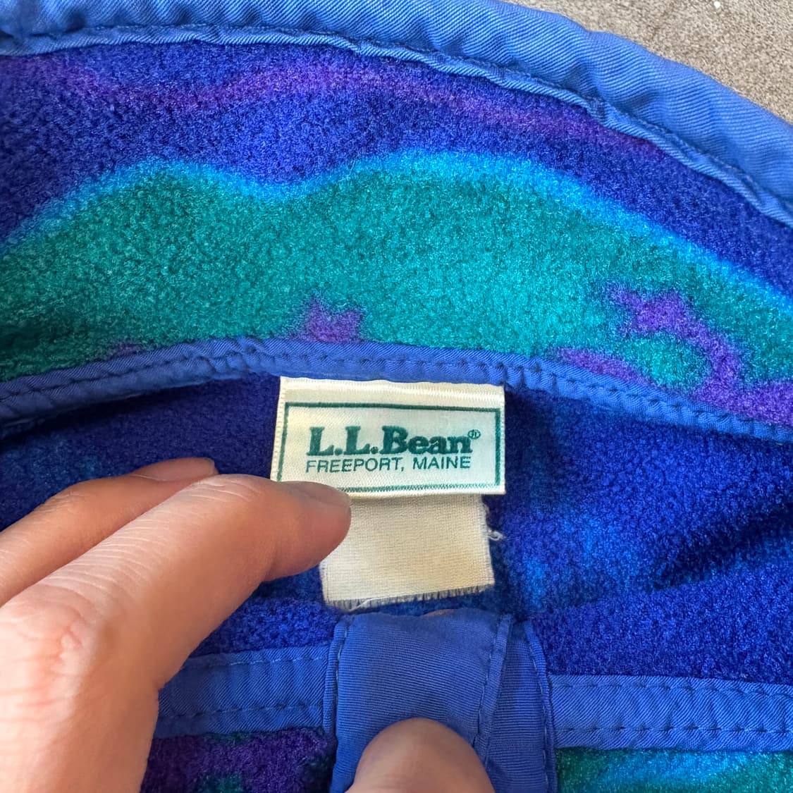 90년대 생산 llbean 엘엘빈 플리스 스냅티  상품이미지5
