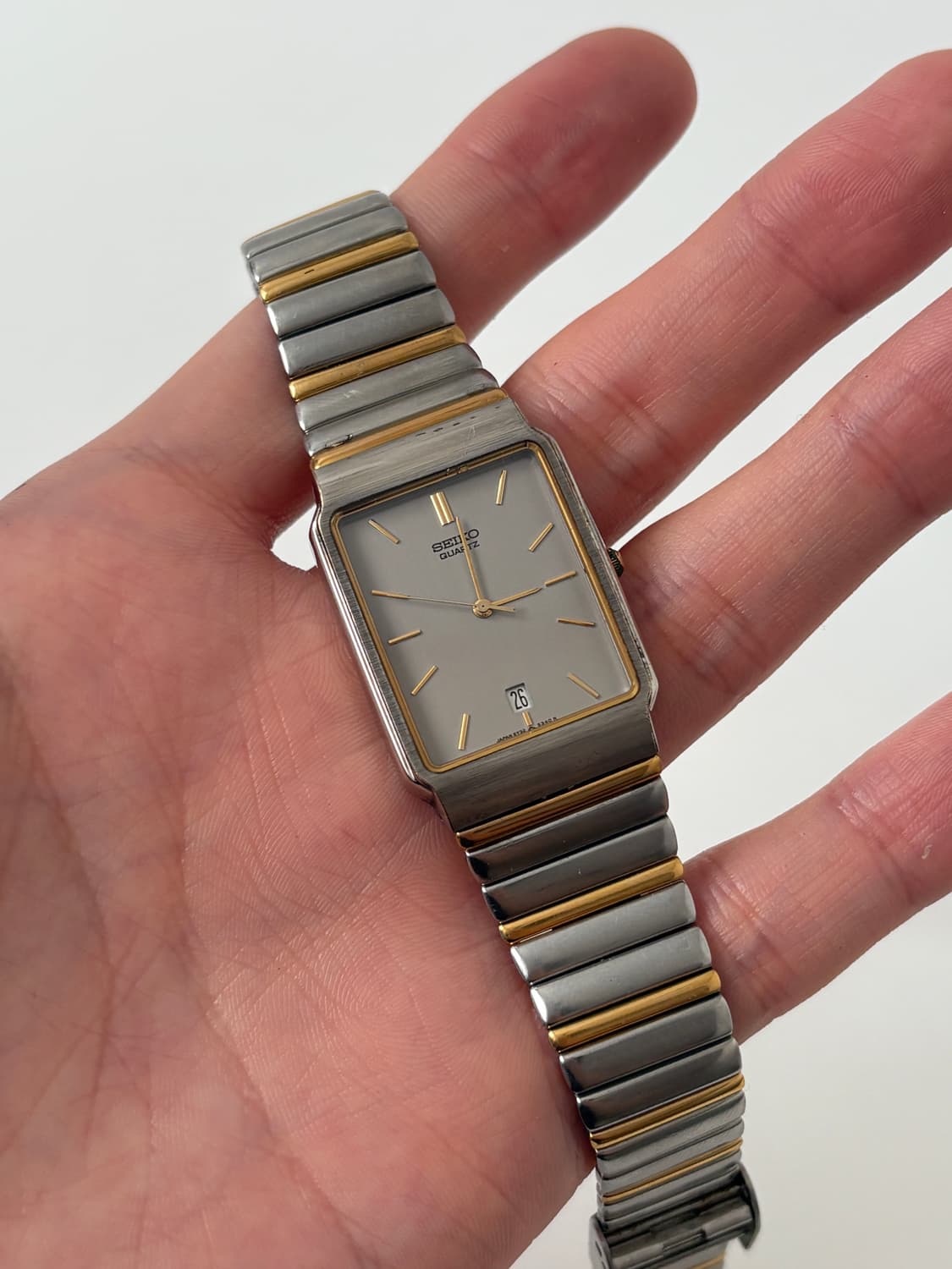 1990s Grey Dial Combi Square Quartz 상품이미지2