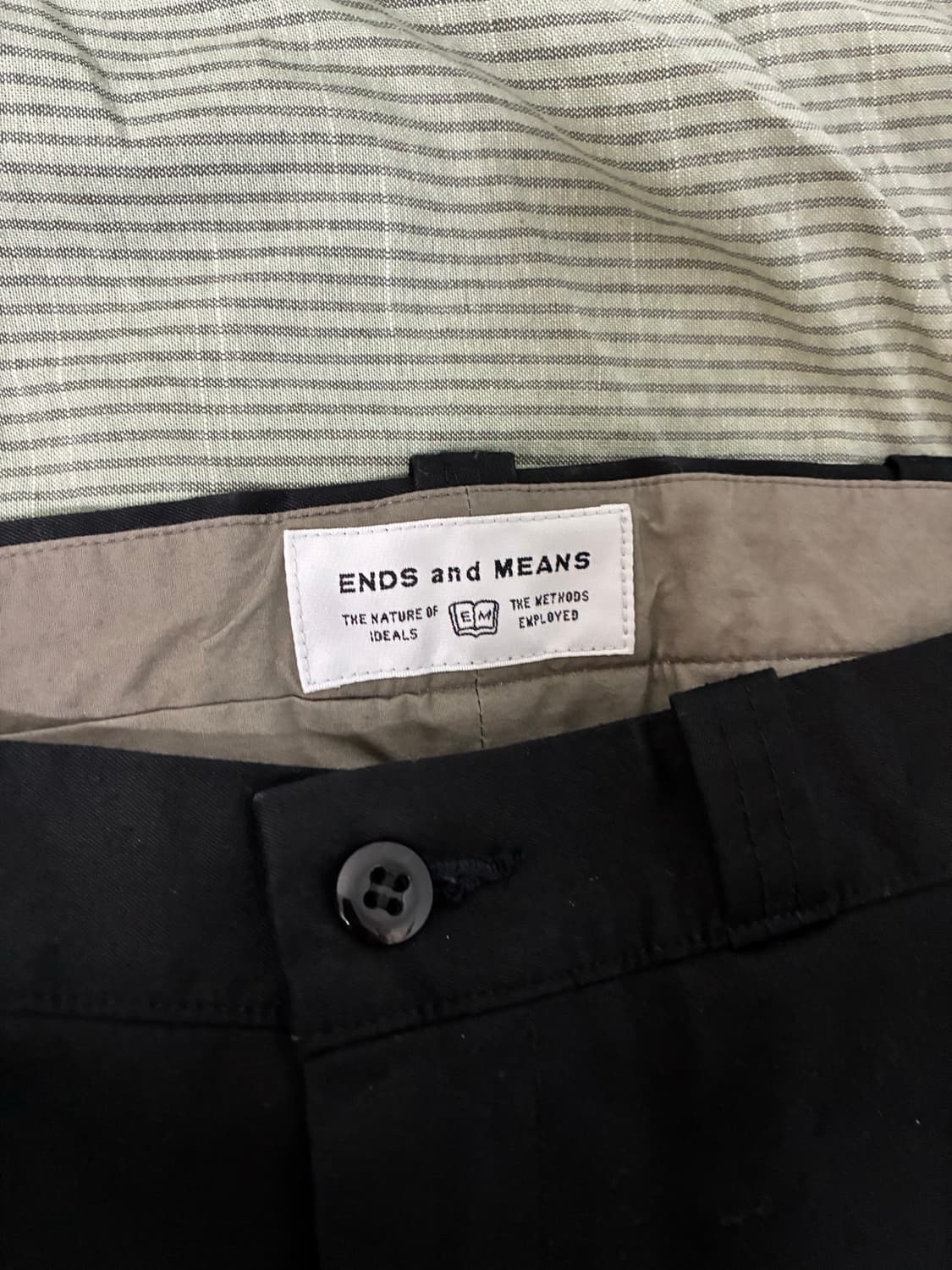 (L)ends and means 워크 치노 팬츠 블랙 상품이미지3