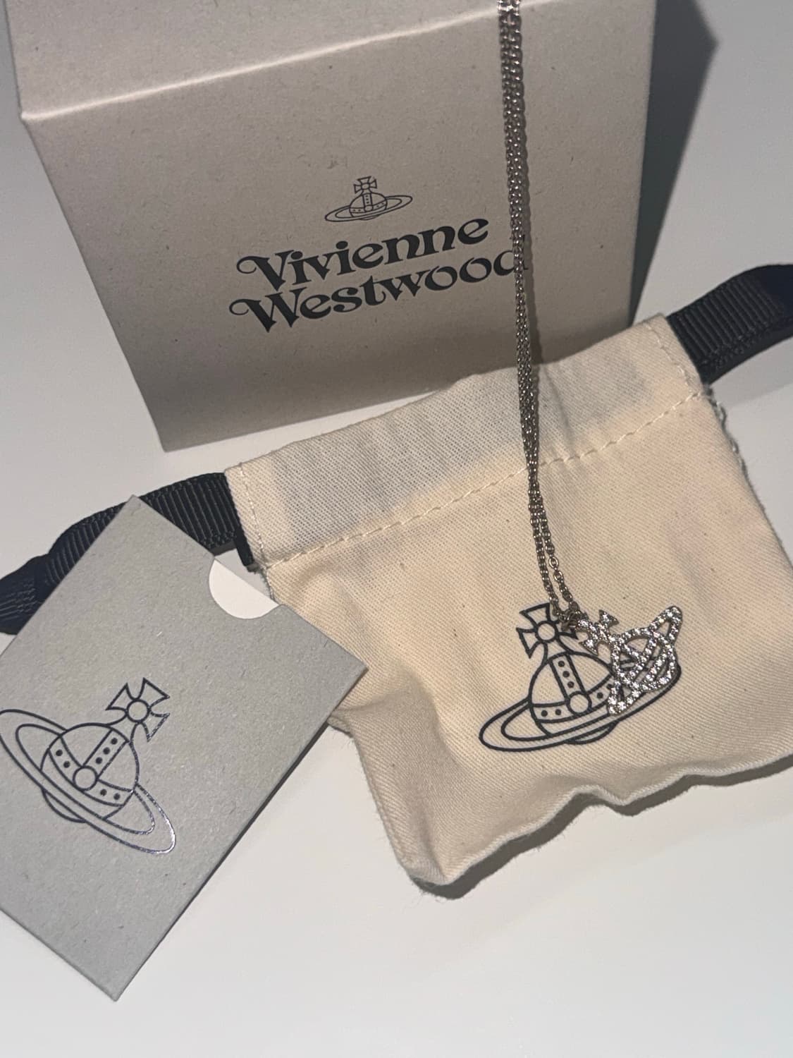 비비안웨스트우드 큐빅 목걸이 풀셋 상품이미지1