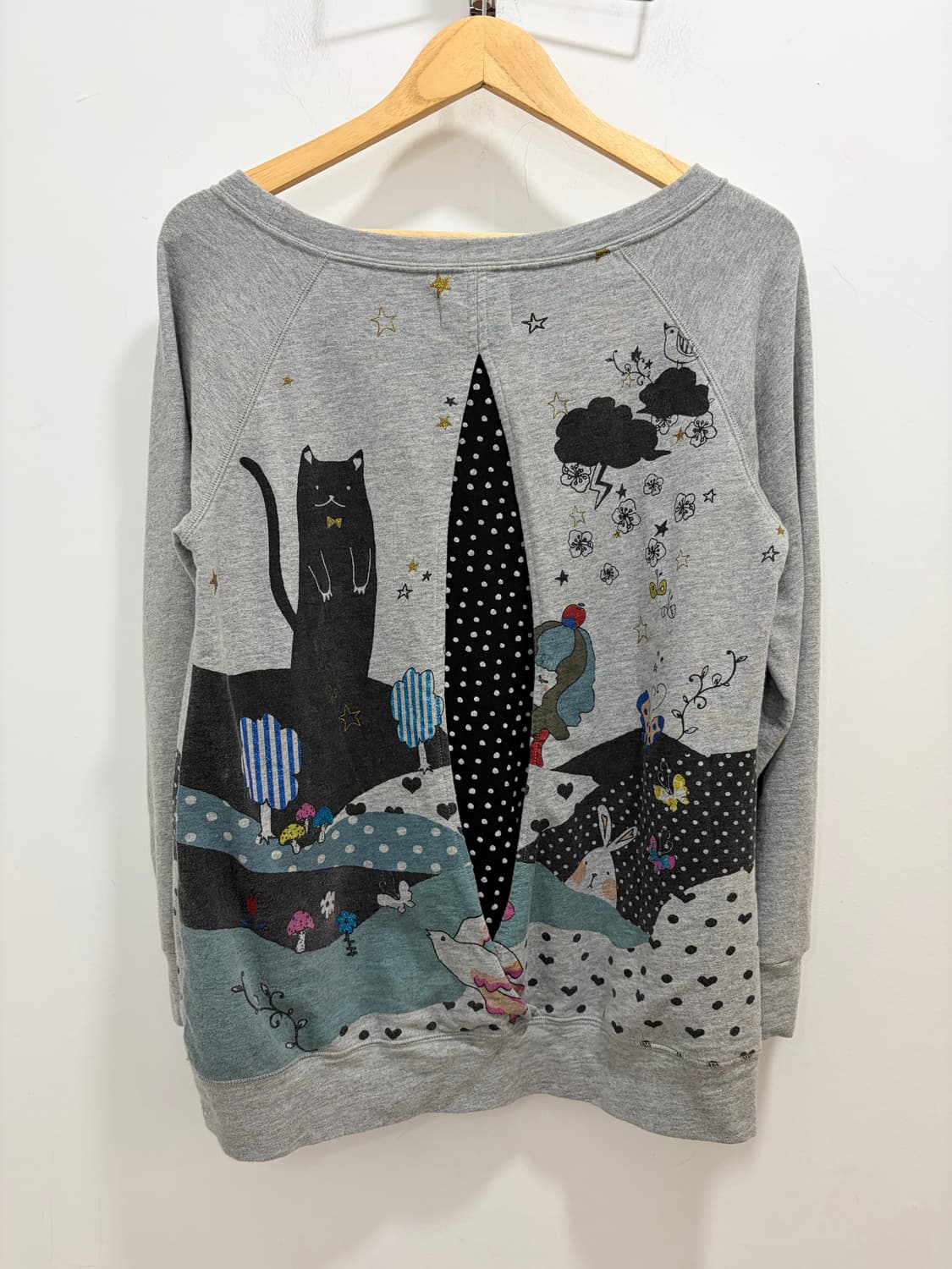 고양이 도트 코지모리 티셔츠 맨투맨 상품이미지8