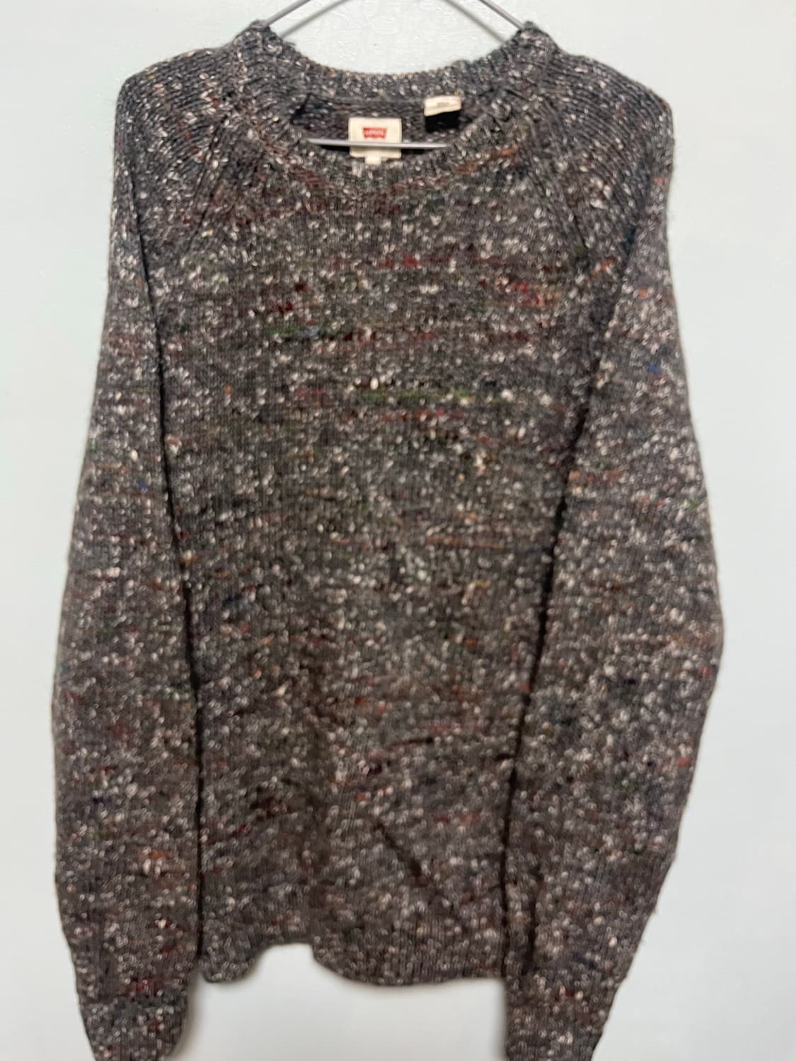 리바이스 그레이 헤링본 니트 스웨터 상품이미지1