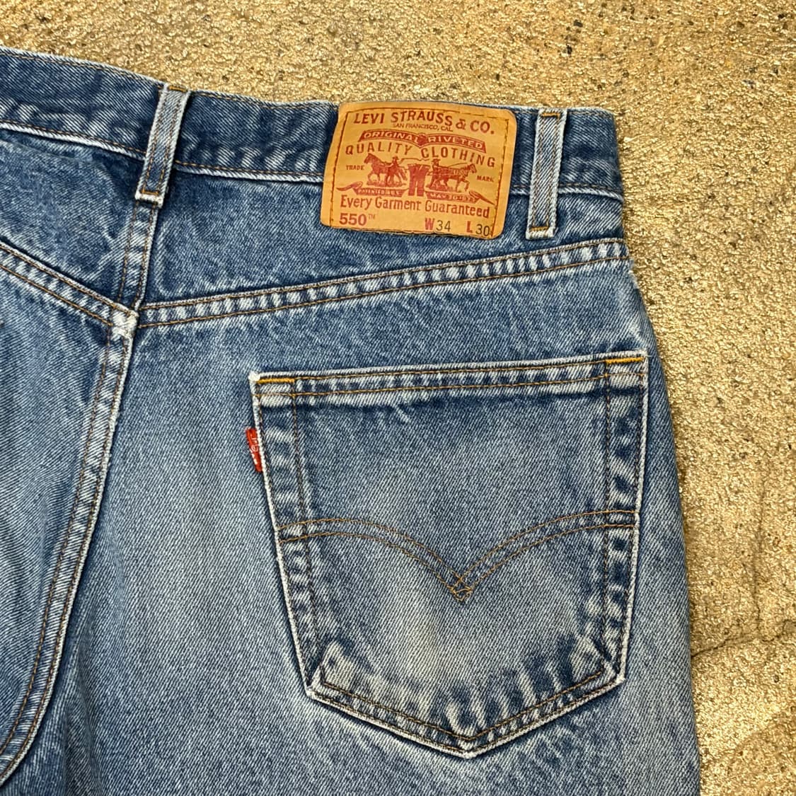 00s USA 빈티지 리바이스 550 워싱오짐 청바지 상품이미지9