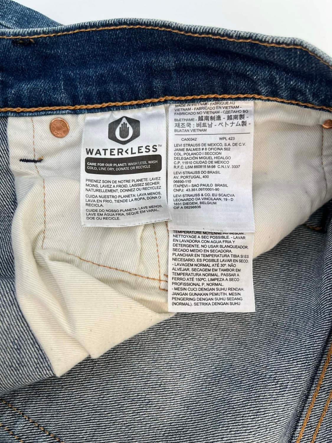 [36/32] 리바이스 프리미엄 502 레귤러 테이퍼드 데님 팬츠 상품이미지4