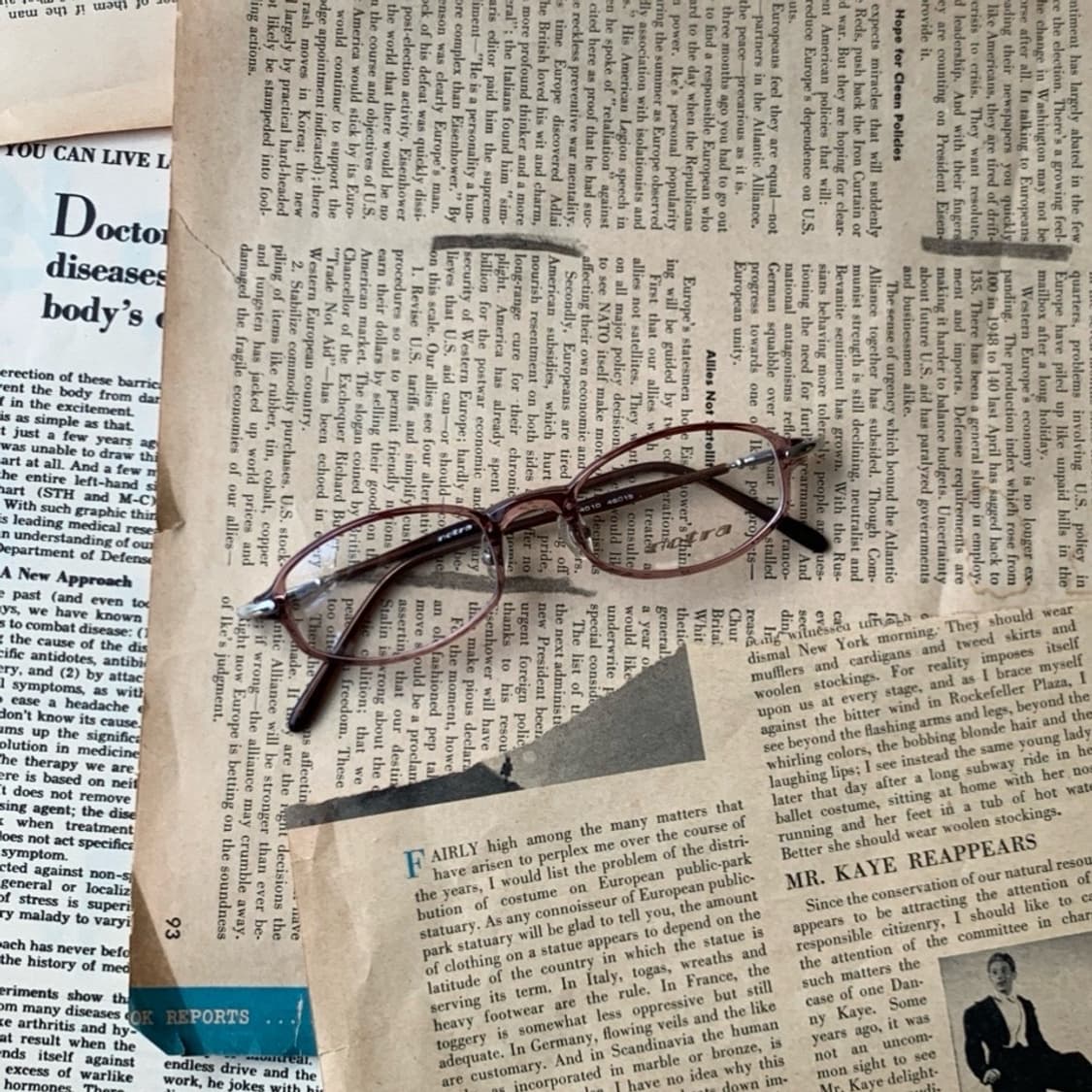 [픽키-702] 브라운 클리어 뿔테 안경 오벌 스퀘어 슬림 초경량 상품이미지3