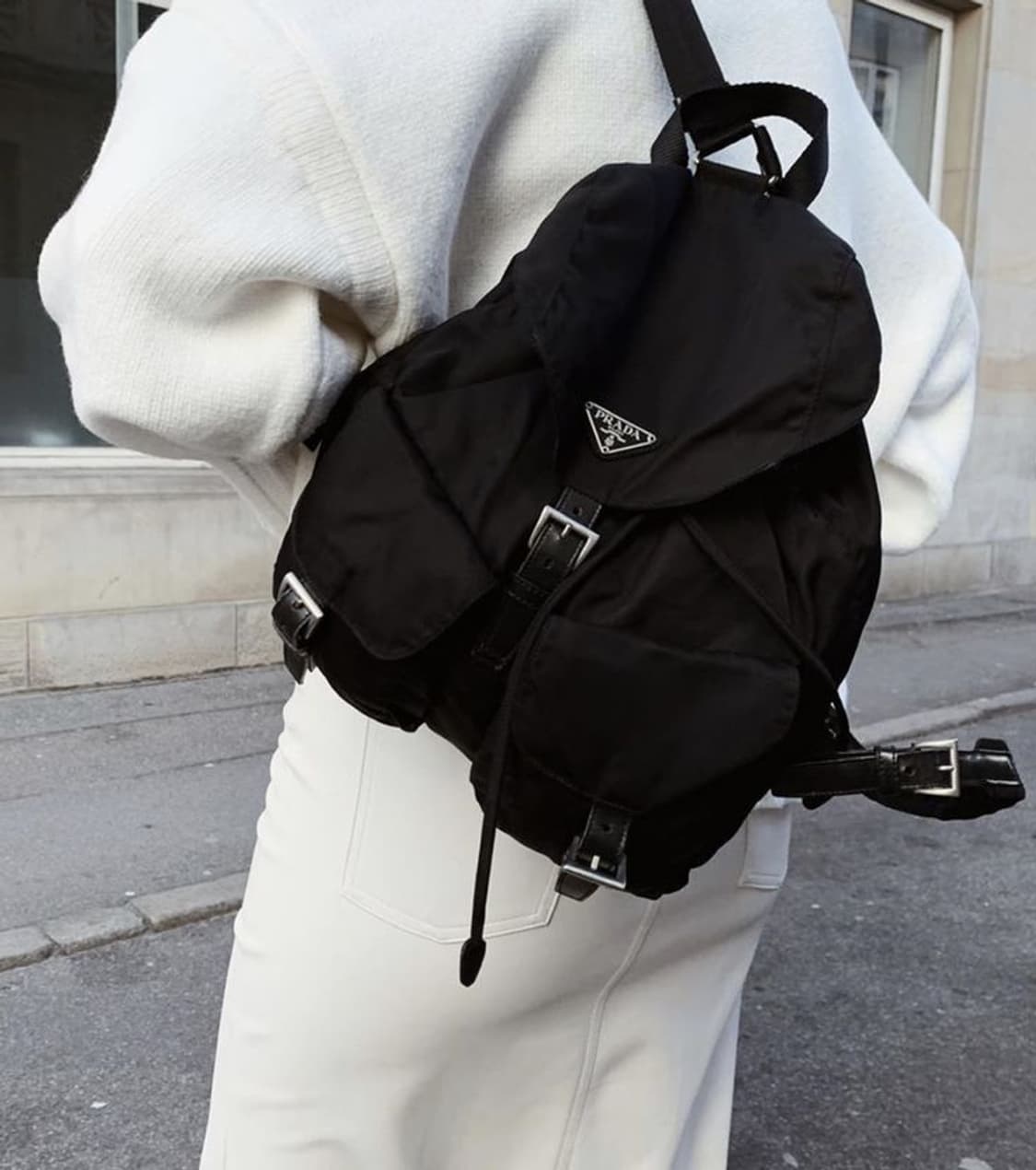 [정품 PRADA] 프라다 투포켓 나일론 빈티지백팩 라지 상품이미지10