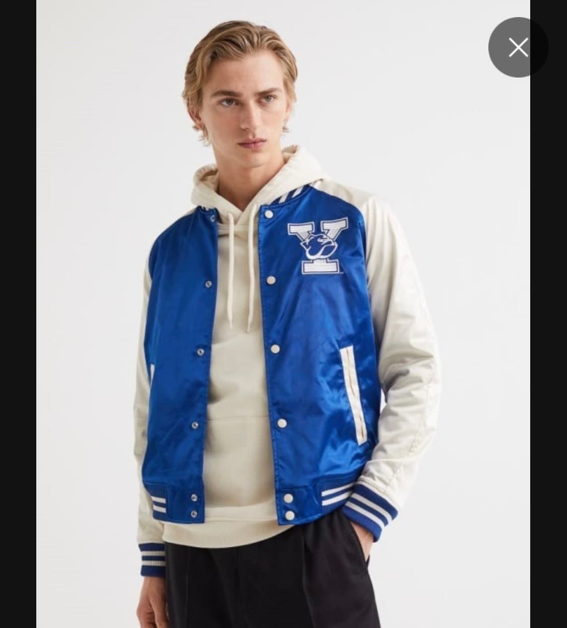 H&M X 예일 나그랑 야구 점퍼 M 상품이미지1