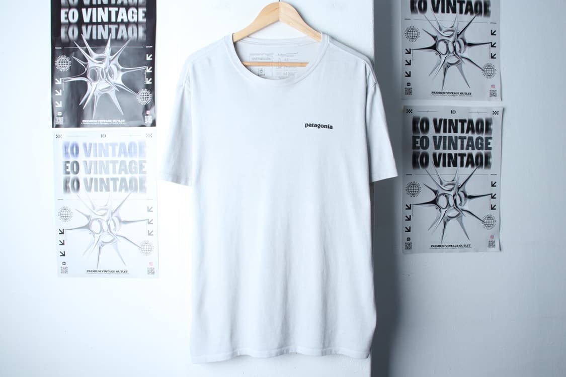 (S-XL) 파타고니아 반팔 티셔츠 사용감 화이트 올드스쿨-H30237 상품이미지2