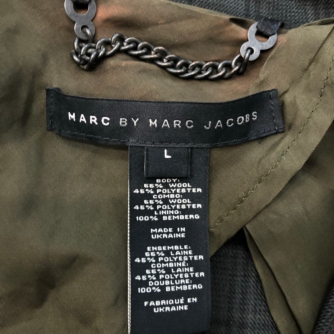 마크제이콥스 체크 울 블레이저 자켓 상품이미지5