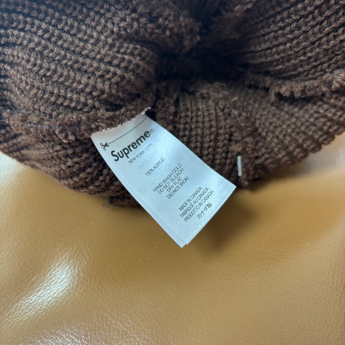 Supreme 슈프림 루즈 게이지 브라운 비니 모자 (Brown) 상품이미지4