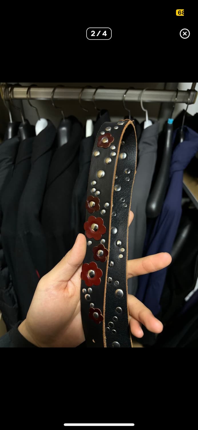 아워레가시 블랙 메도우 플라워 벨트 90 상품이미지2