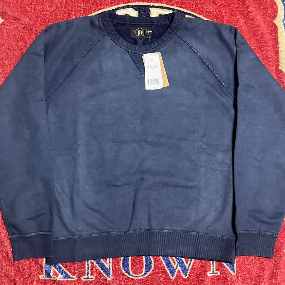 RRL 가먼트다이 프렌치테리 맨투맨 스웨트셔츠 상품이미지2