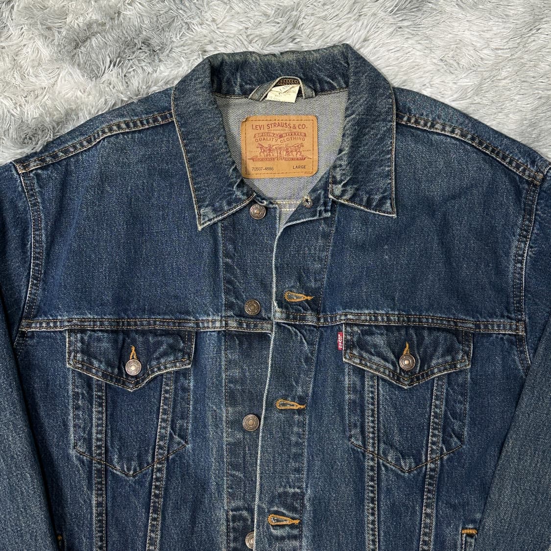 리바이스 멕시코 빈티지 트러커 청자켓 L 상품이미지3