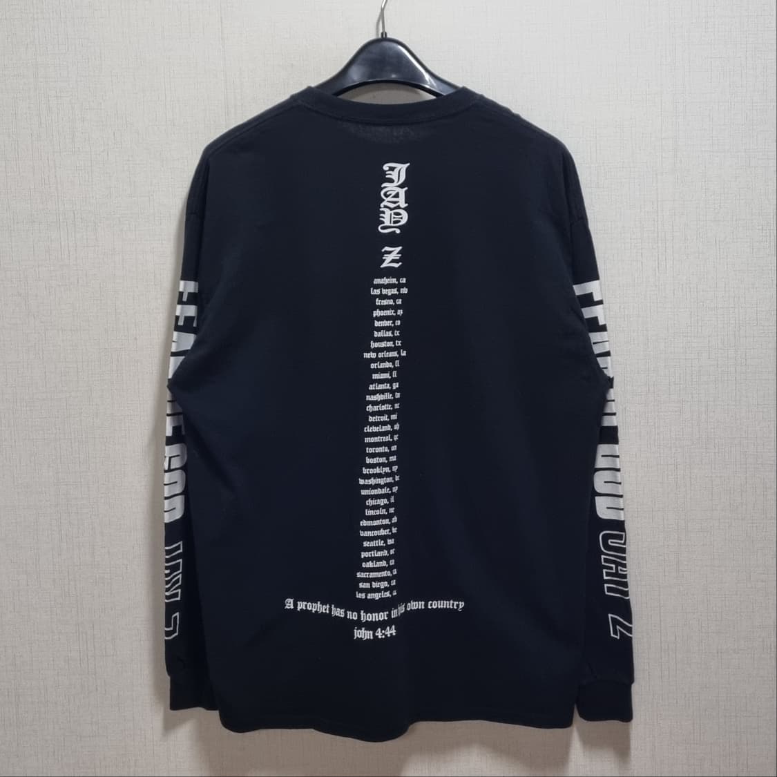 피어오브갓 제이지 머천다이즈 롱슬리브 상품이미지3