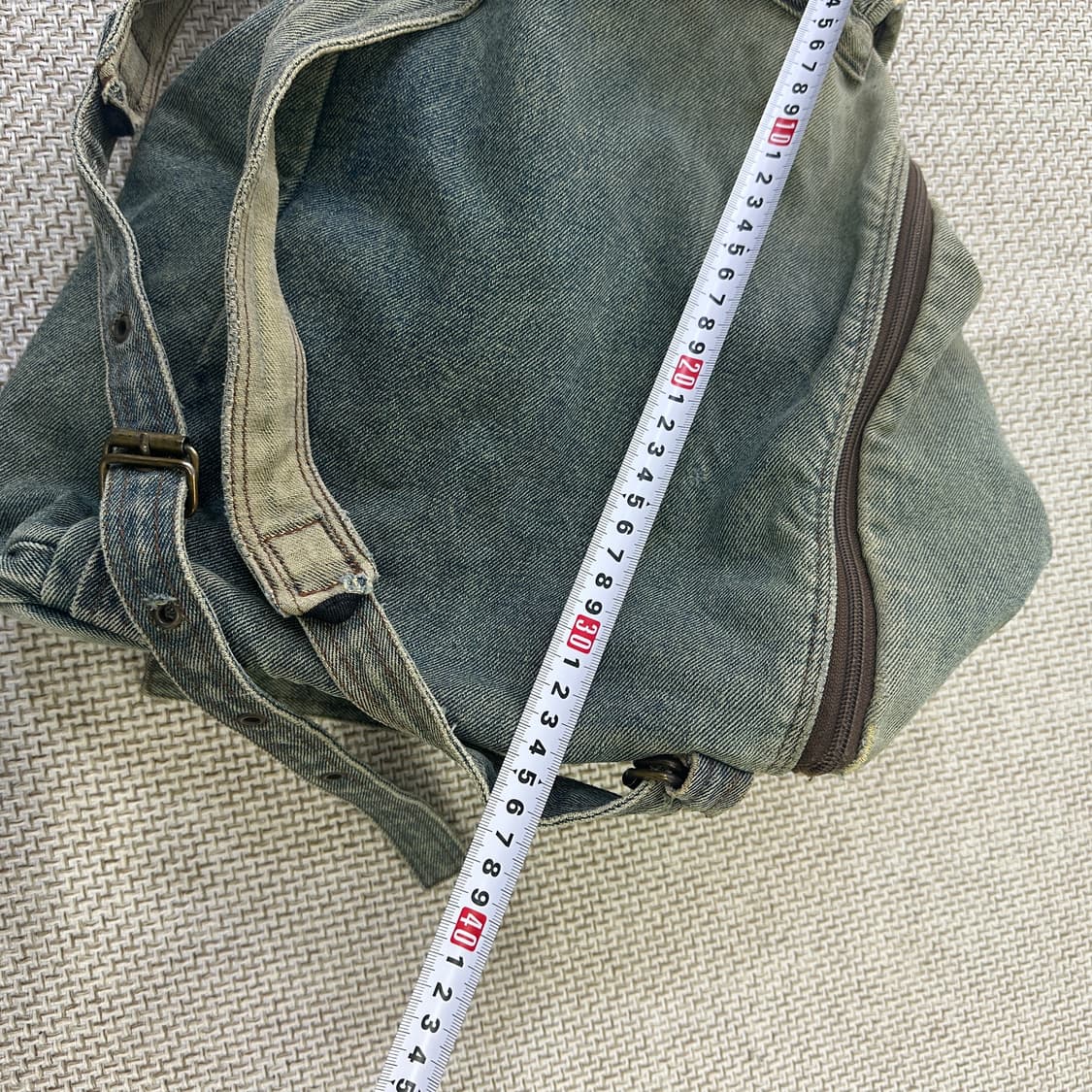 실측확인 빈티지 캠프 데님 백팩 0416D 상품이미지4