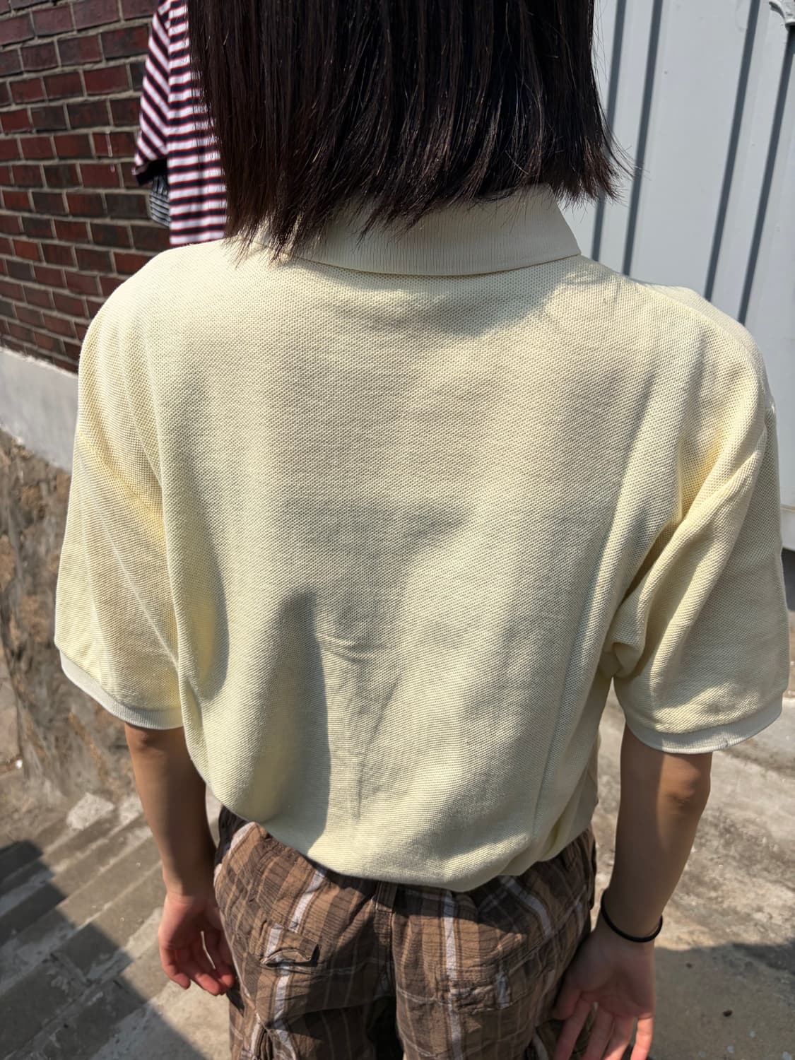 Fred Perry 크림 옐로우 피케 폴로 티셔츠  상품이미지2